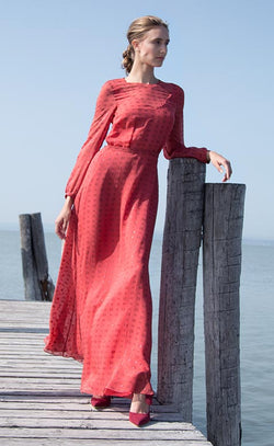 Clara silk maxi dress Odysay