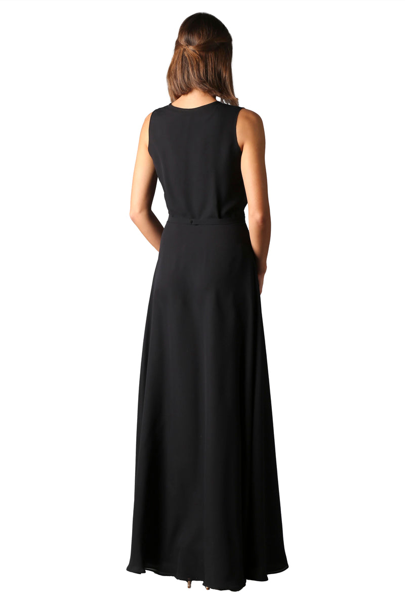 Valentina Black Maxi Dress